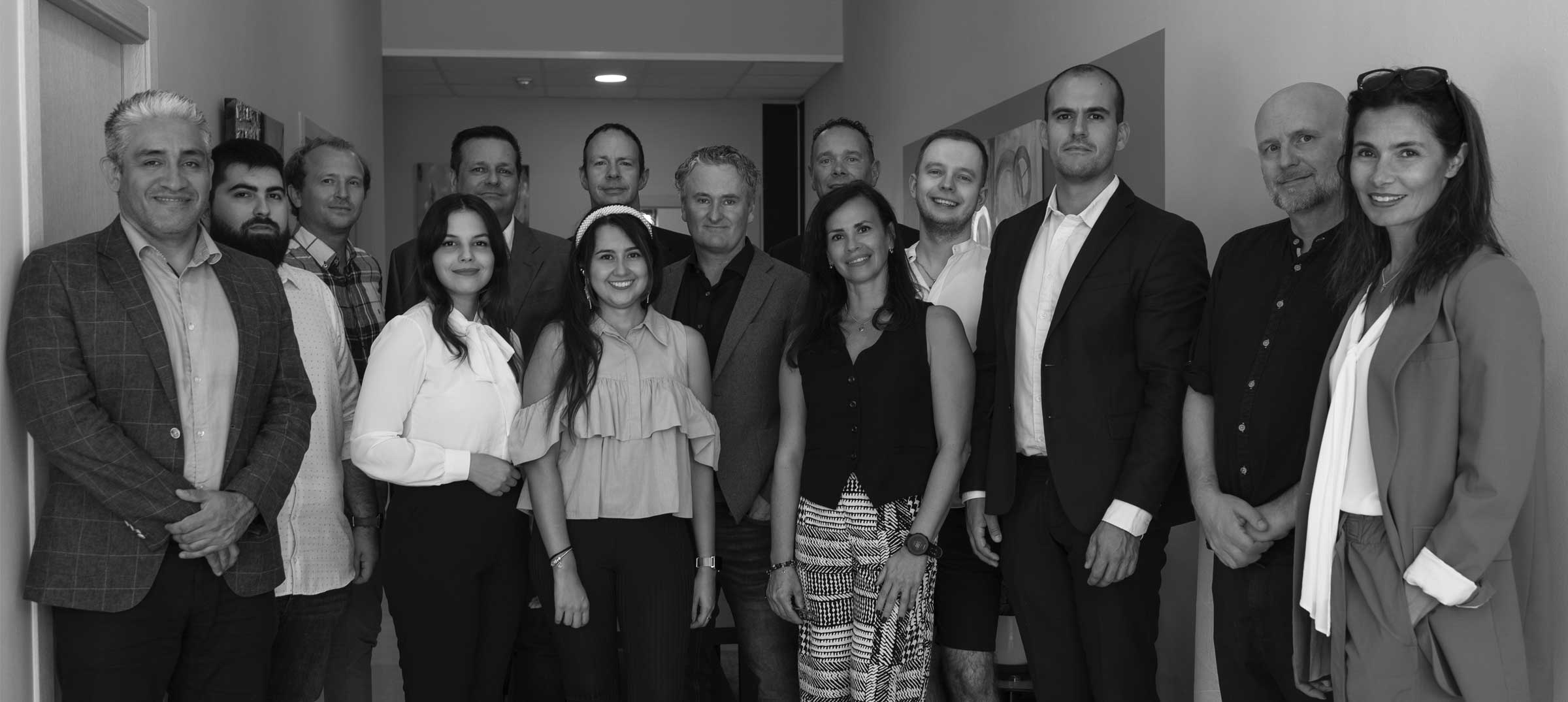 The Bueno team with Board members